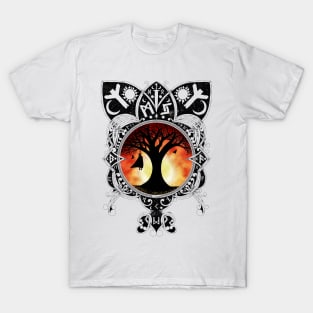 Odin Learning the Runes - Sunset Variant T-Shirt